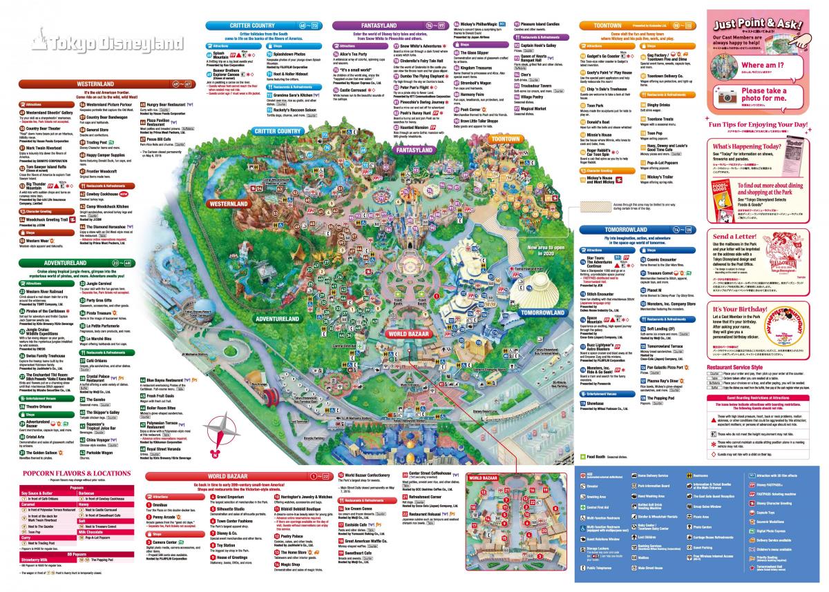 Tokio Disneyland parkkaart